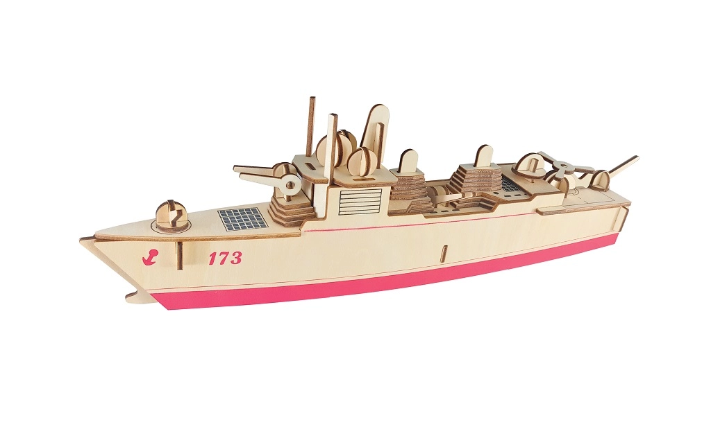 E-shop Woodcraft drevené 3D puzzle torpédoborec