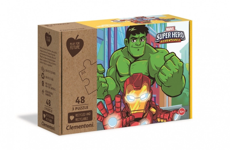 E-shop Puzzle Play For Future MARVEL Super Hero Adventures 3×48 dielikov