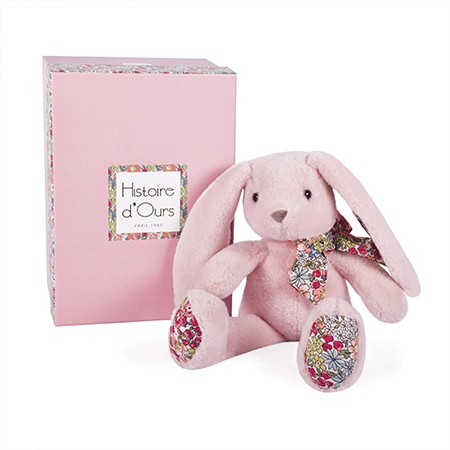 E-shop Doudou Histoire d´Ours kamarát ružový zajačik 25 cm