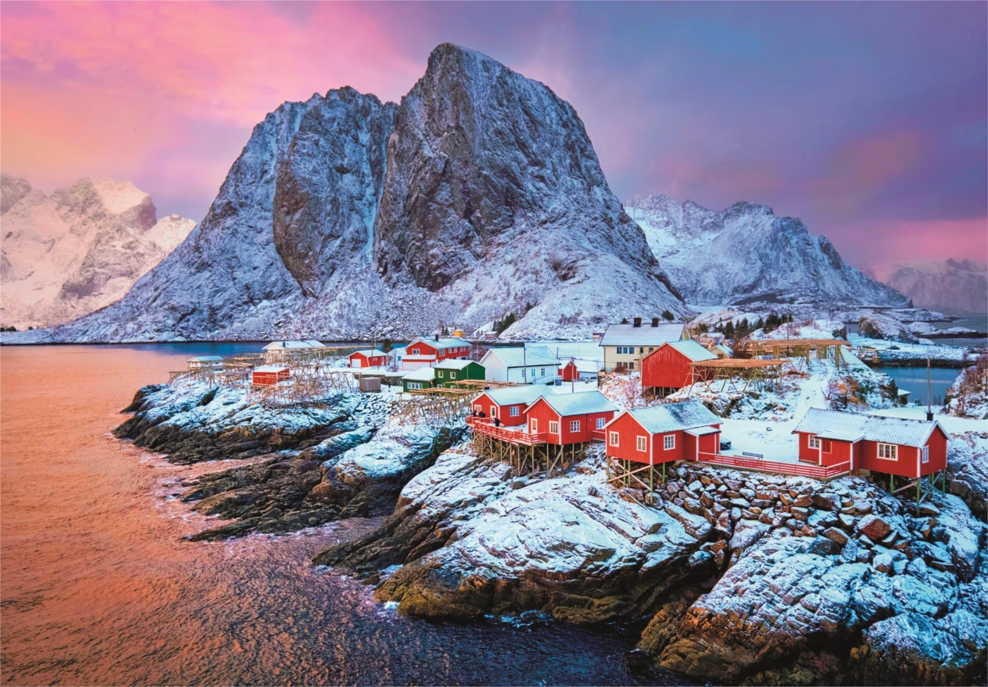 CLEMENTONI Vesnice Hamnøy 500 dielov