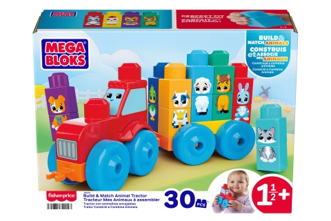Mega Bloks traktor so zvieratkami