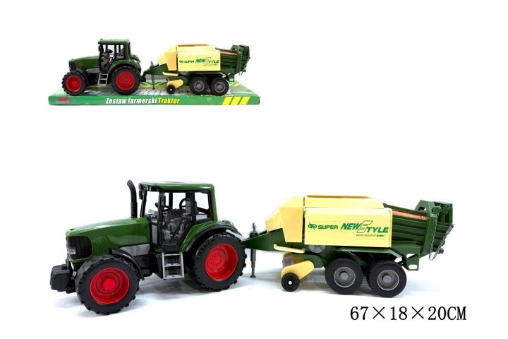 Traktor s poľnohospodárskym strojom