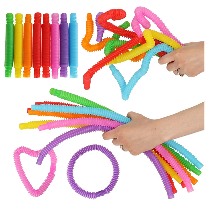 E-shop Montessori senzorické naťahovacie rúrky Pop Tube 8ks