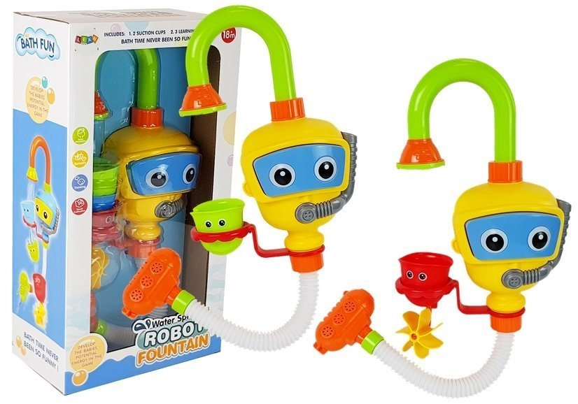 E-shop LEAN Toys Vodopád do kúpeľa robota potápača