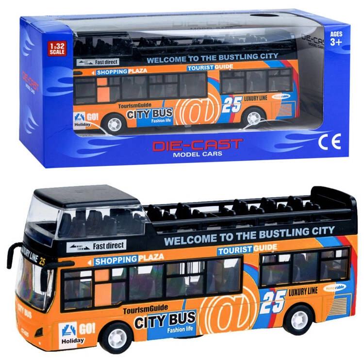 E-shop Joko Poschodový Autobus so svetlom a zvukom + otváracie dvere oranžový