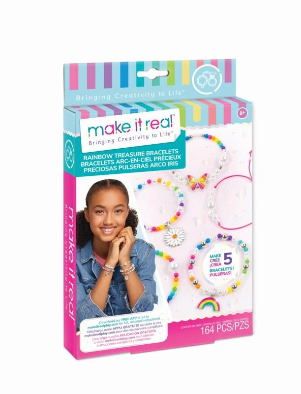 E-shop Make it Real Sada na výrobu náramků Rainbow Treasure