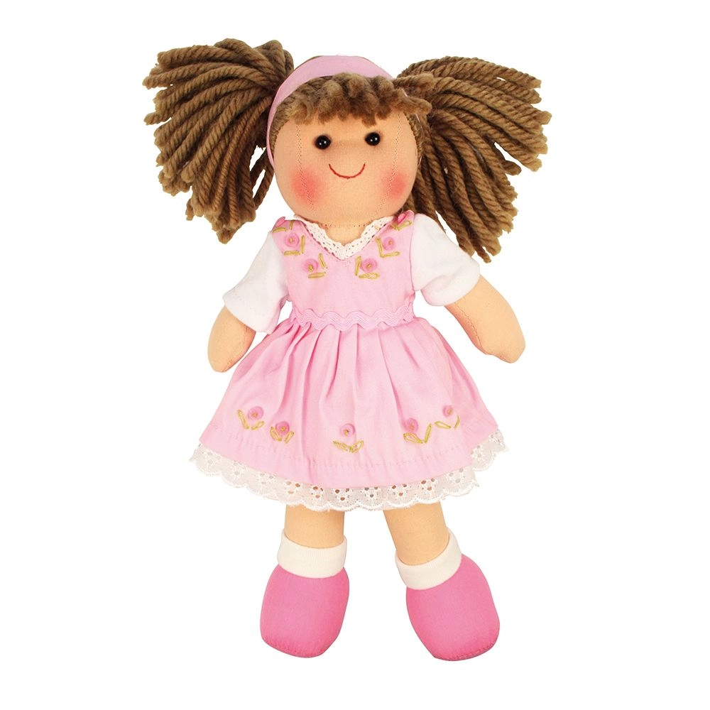 E-shop Bigjigs toys Látková Rose 25 cm