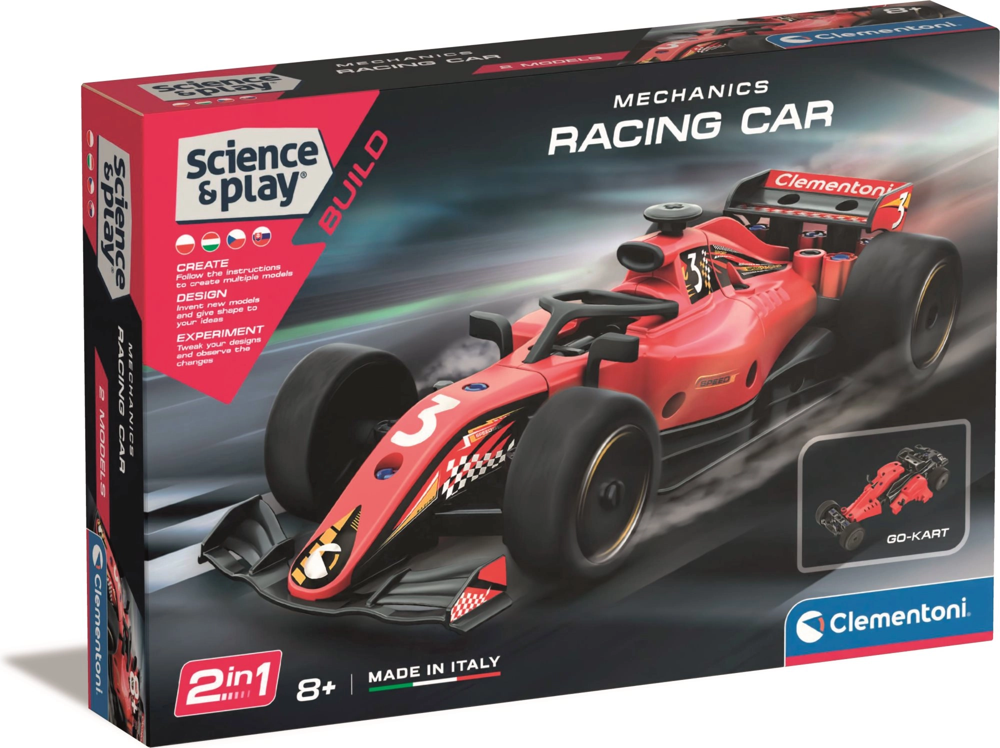 E-shop CLEMENTONI Science&Play Mechanická laboratoř Formule 1, 2v1
