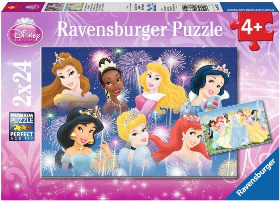 E-shop RAVENSBURGER Puzzle Krásne princezné 2x24 dielikov