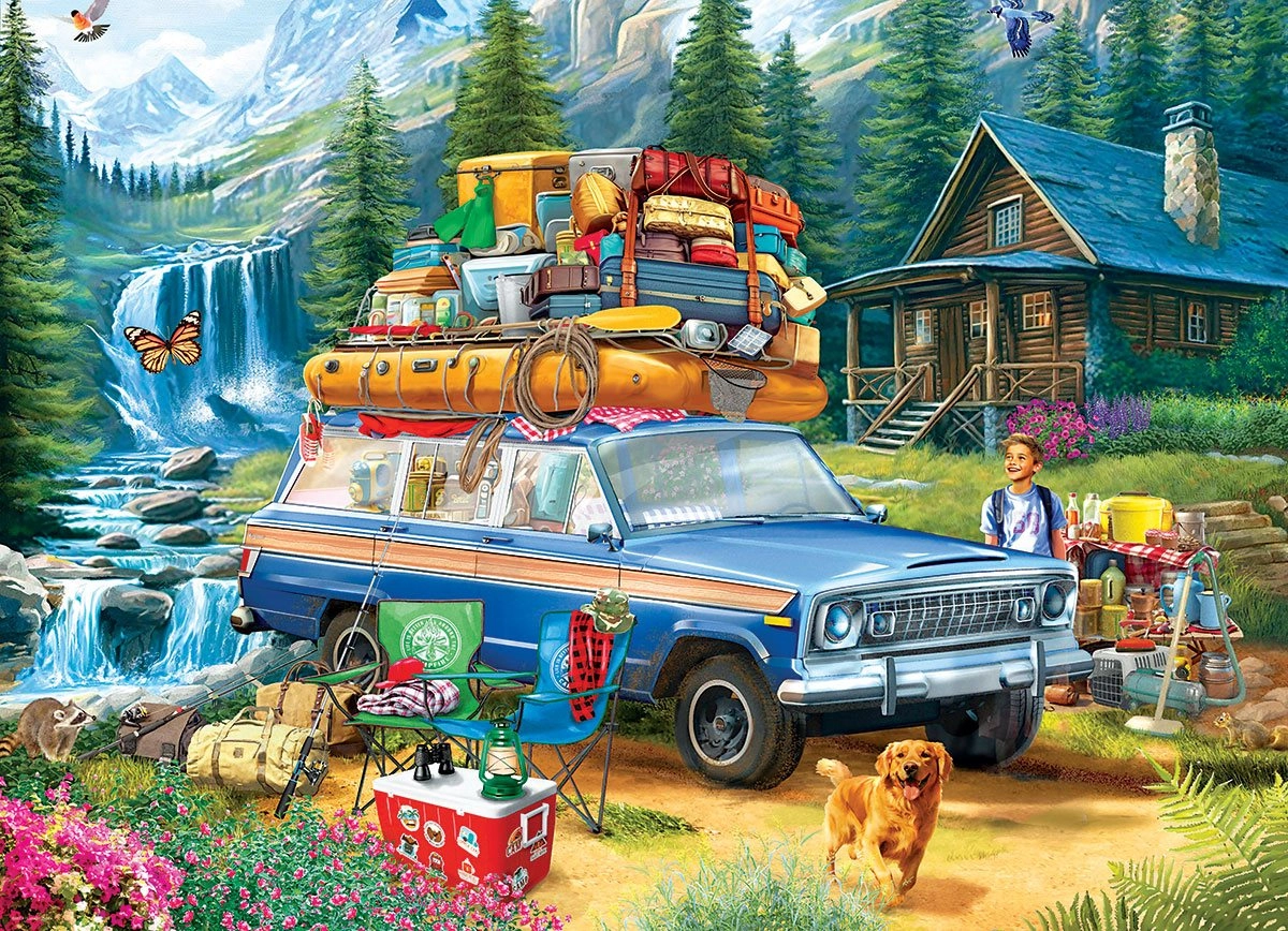 E-shop EUROGRAPHICS Puzzle Jeep: Poriadny náklad 1000 dielikov