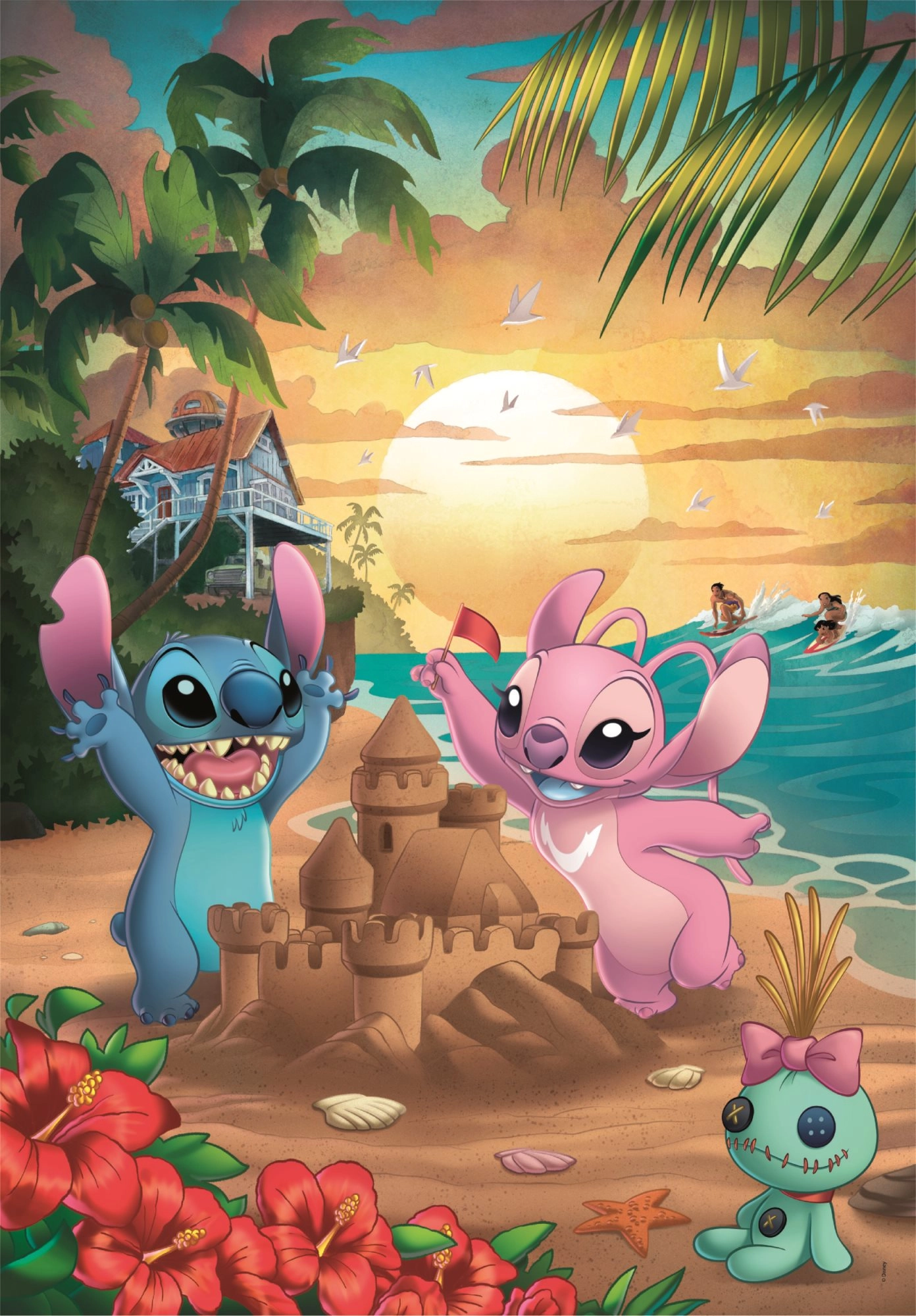 E-shop CLEMENTONI Puzzle Lilo&Stitch: Stitch a Angel 500 dielikov