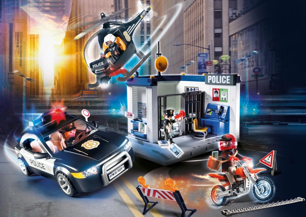 Playmobil 70326 Policie s autem a helikoptérou
