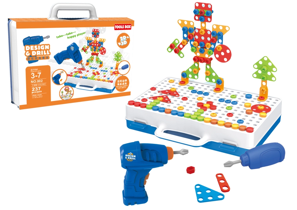 Lean Toys Kreatívna DIY súprava stavebných blokov - 248 ks