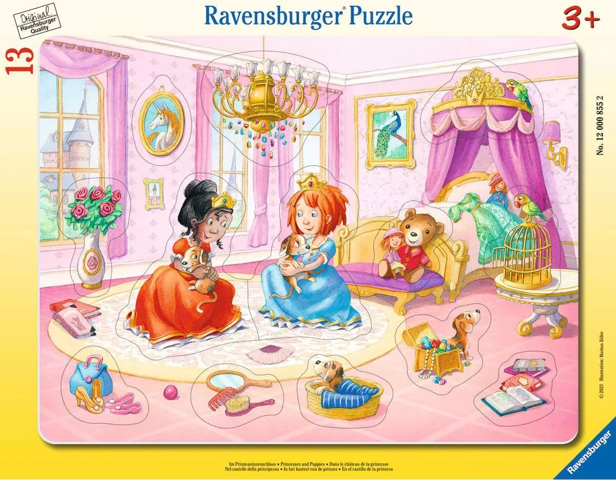 E-shop Ravensburger puzzle Princezné sa hrajú 13 dielikov