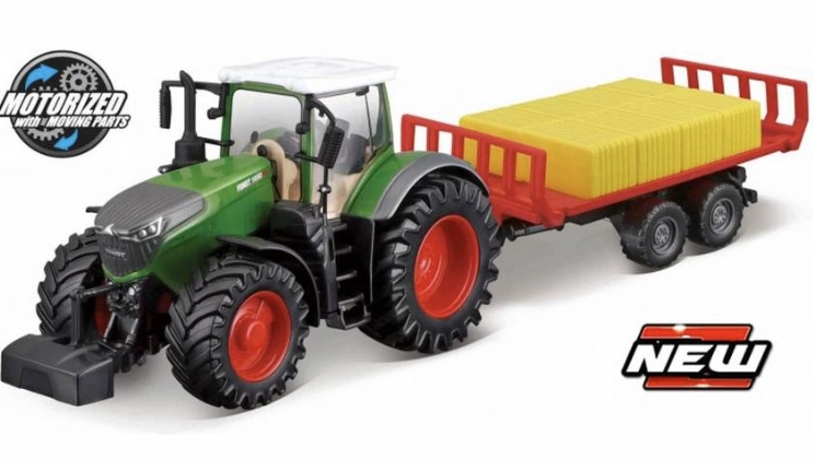 E-shop Bburago Farm tractor Fendt 1050 with Bale Trailer