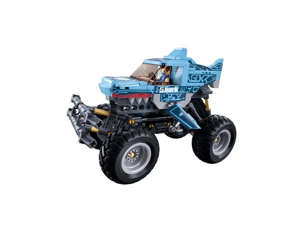 E-shop Sluban B1163 Power Bricks Naťahovacia Off-Road Shark