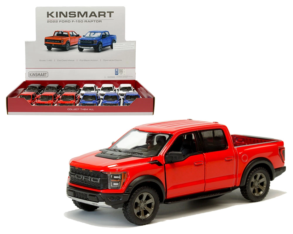 Kovový model Ford F‑150 Raptor 2021 na spätný chod