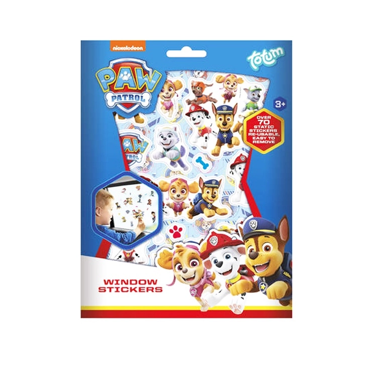 Znovupoužiteľné nálepky Labková patrola 70 ks