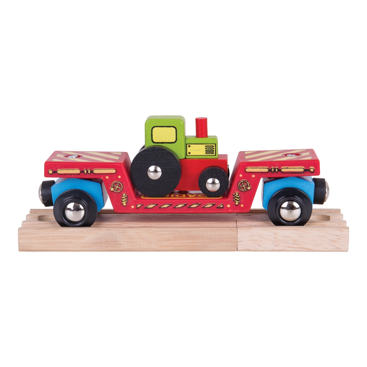 E-shop Bigjigs Vagón s traktorom 2 koľaje