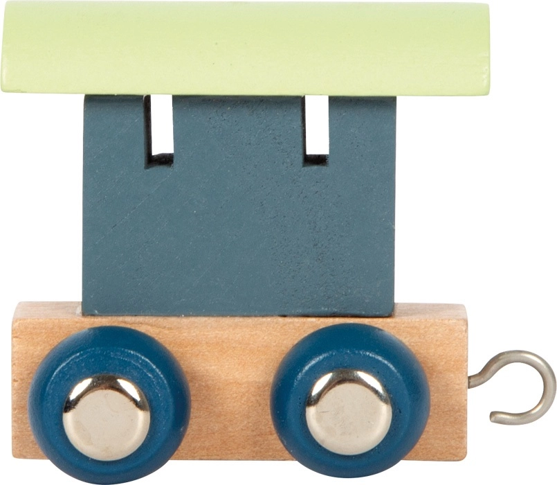 E-shop small foot Polární písmenkový vagónek modrý