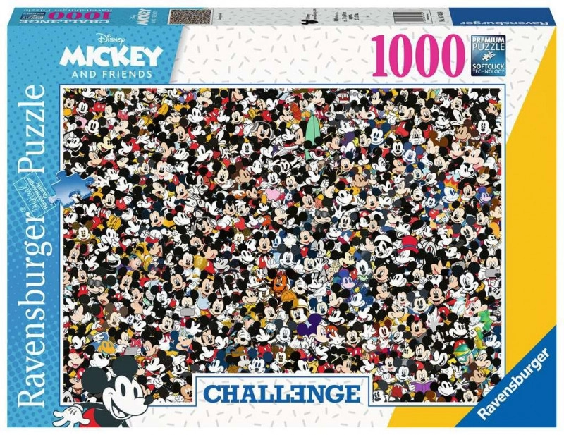RAVENSBURGER Challenge: Mickey Mouse 1000 dielov