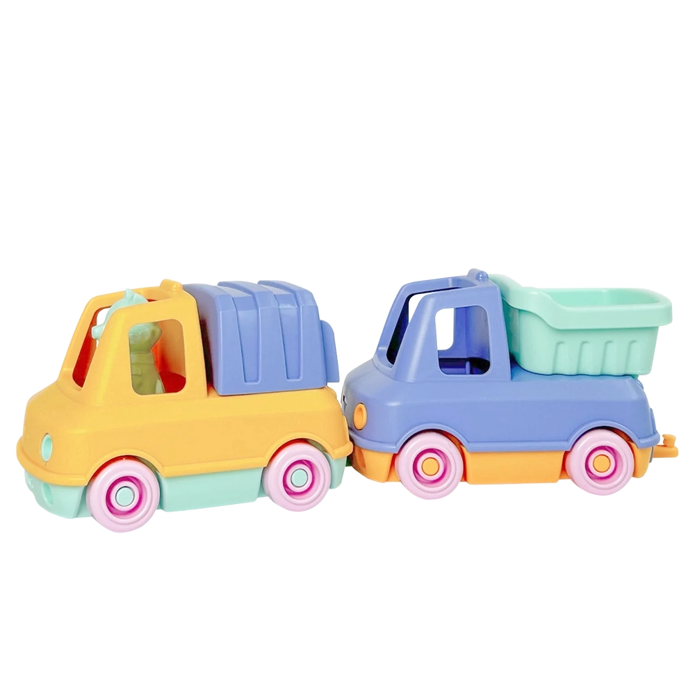 E-shop Simple. sada autíčok do piesku a vody – sklápač a smetiarske auto