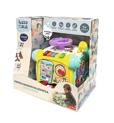 VTech kocka malého pretekára – interaktívna kocka s autíčkom BOBASKI I MIŚ