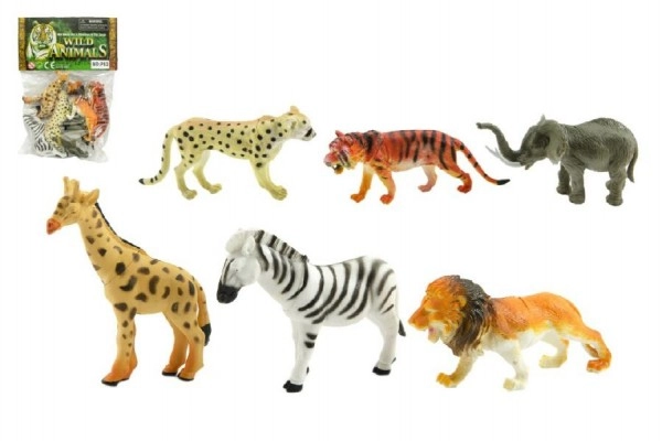 E-shop Teddies Zvířátka safari 6 ks v sáčku