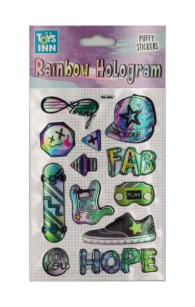 E-shop Holografické samolepky s dúhovým efektom FAB