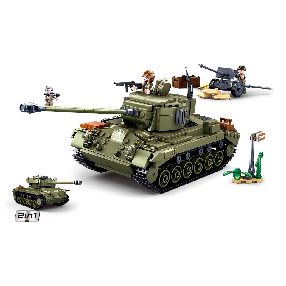 E-shop Sluban B0860 Střední tank 2v1 a protiletecké dělo