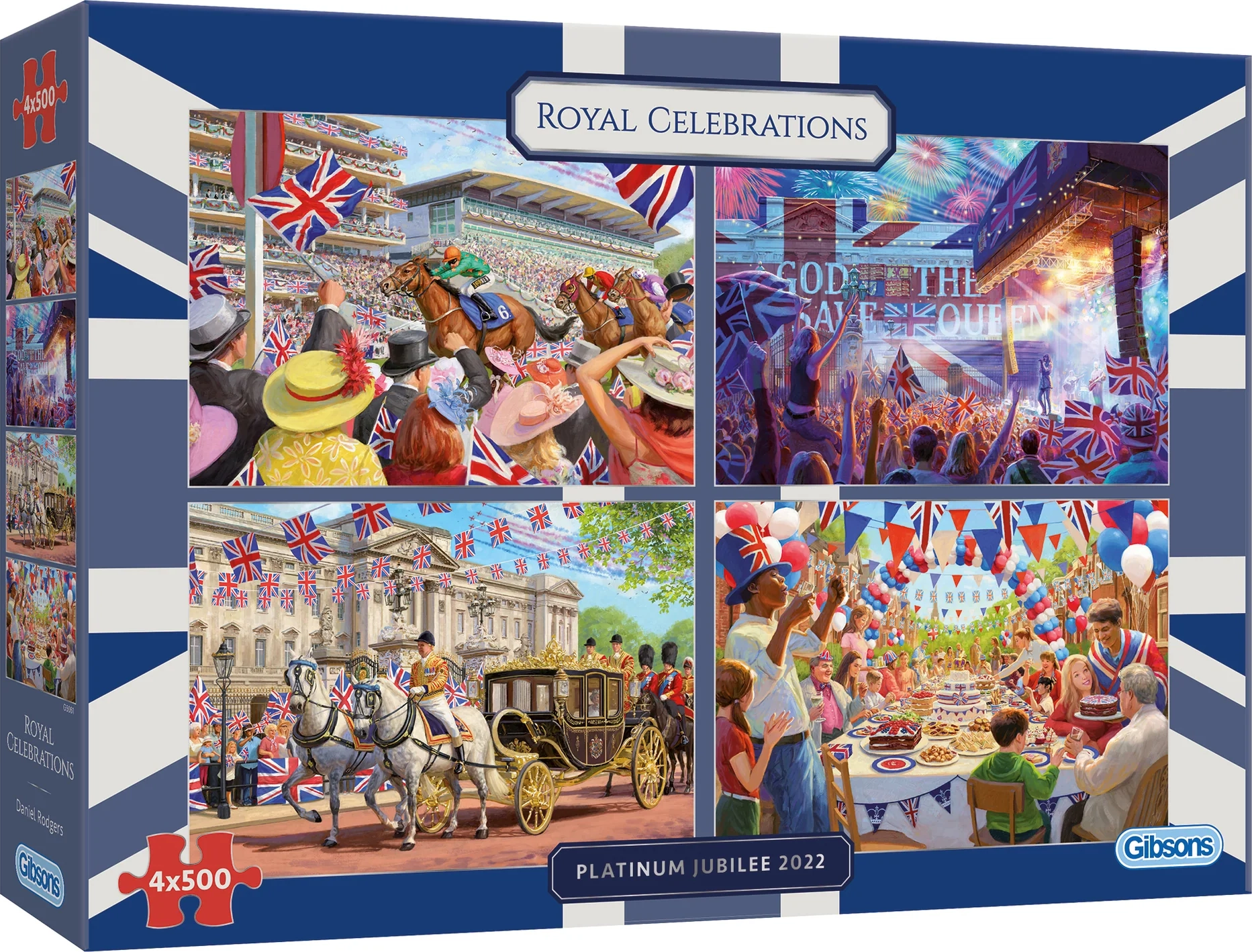 E-shop GIBSONS Kráľovské oslavy puzzle 4×500 dielikov