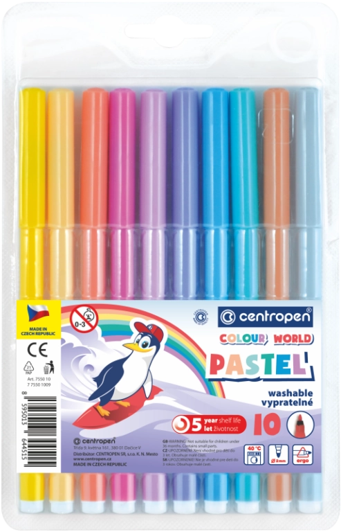 Centropen Colour World Pastel 7550 10 ks
