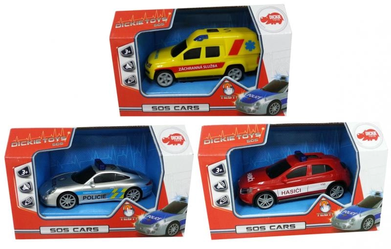 E-shop Dickie Auto SOS česká verze 2 sttříbrno-modrá policie