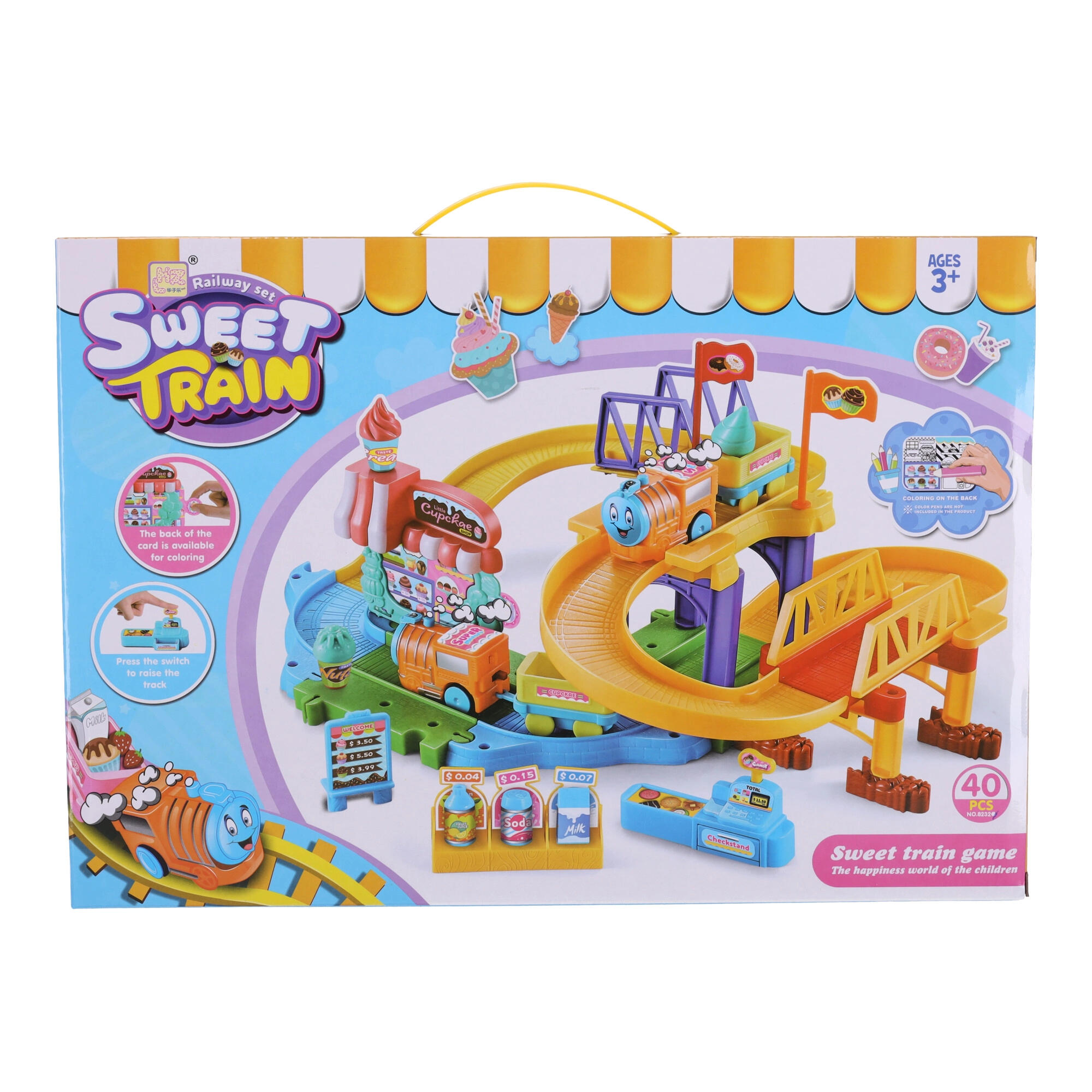 Farebná sada vláčikov na batérie