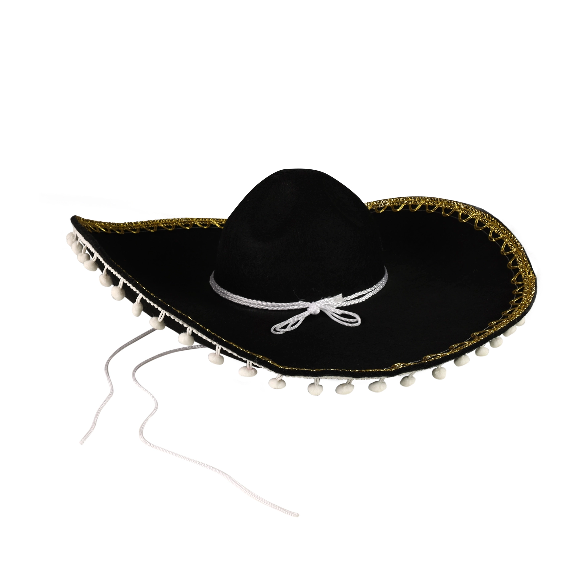 Čierne mexické sombréro pre dospelých