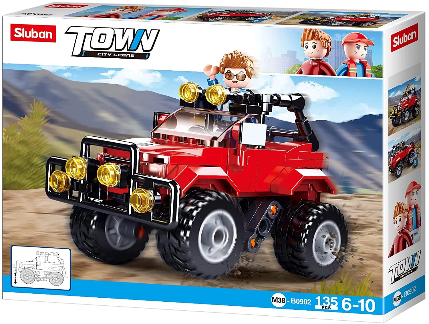 E-shop Sluban B0902 Džíp červený
