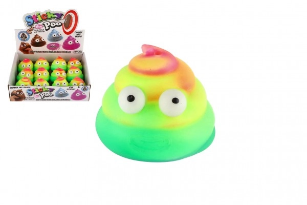 E-shop Teddies Míček hovínko antistresový mačkací sliz 7cm v sáčku