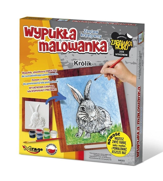 E-shop Vypuklá 3D omaľovánka – králik od MIRAGE HOBBY