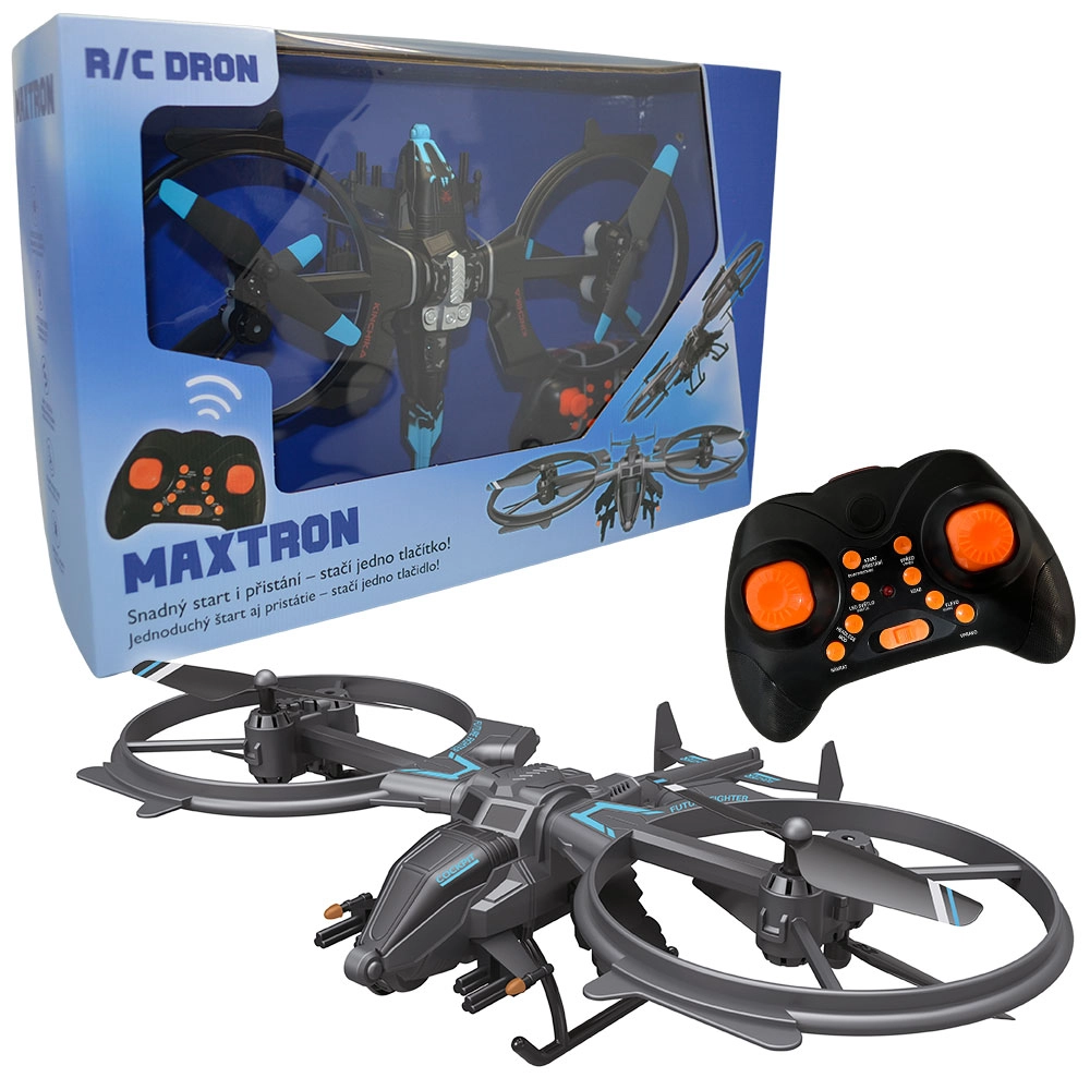 E-shop RC dron Maxtron s jednoduchým ovládaním a LED osvetlením
