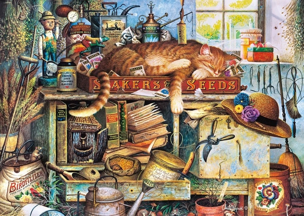 Puzzle SCHMIDT Remington: Záhradník 1000 dielikov