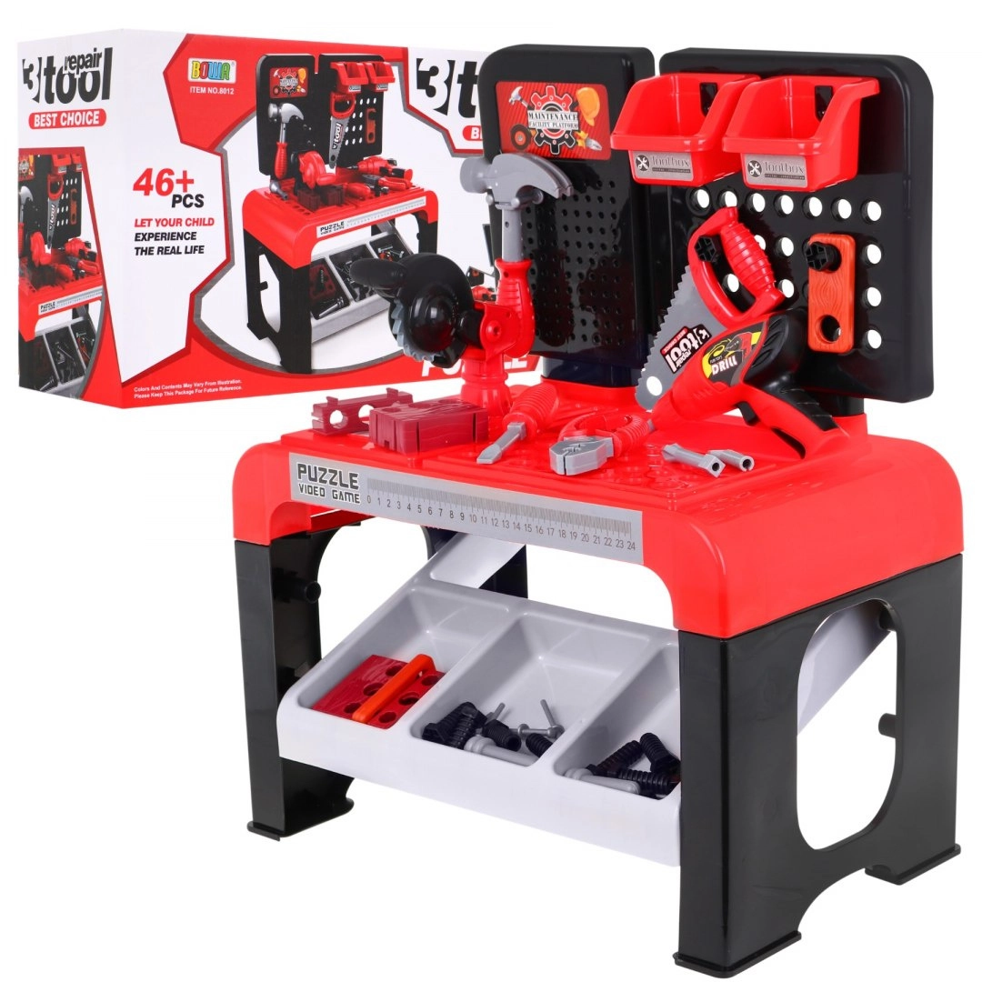 E-shop Giga stolík s náradím 8012 červený