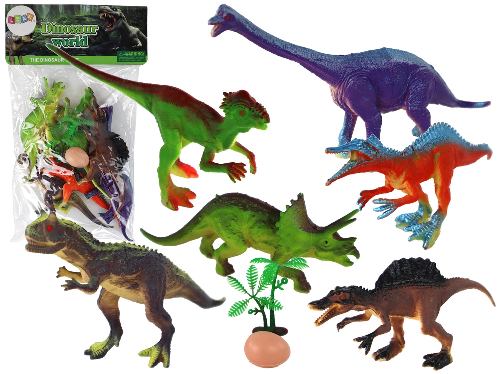 E-shop Lean Toys Súprava figúrok Dinosaury s príslušenstvom 6 ks