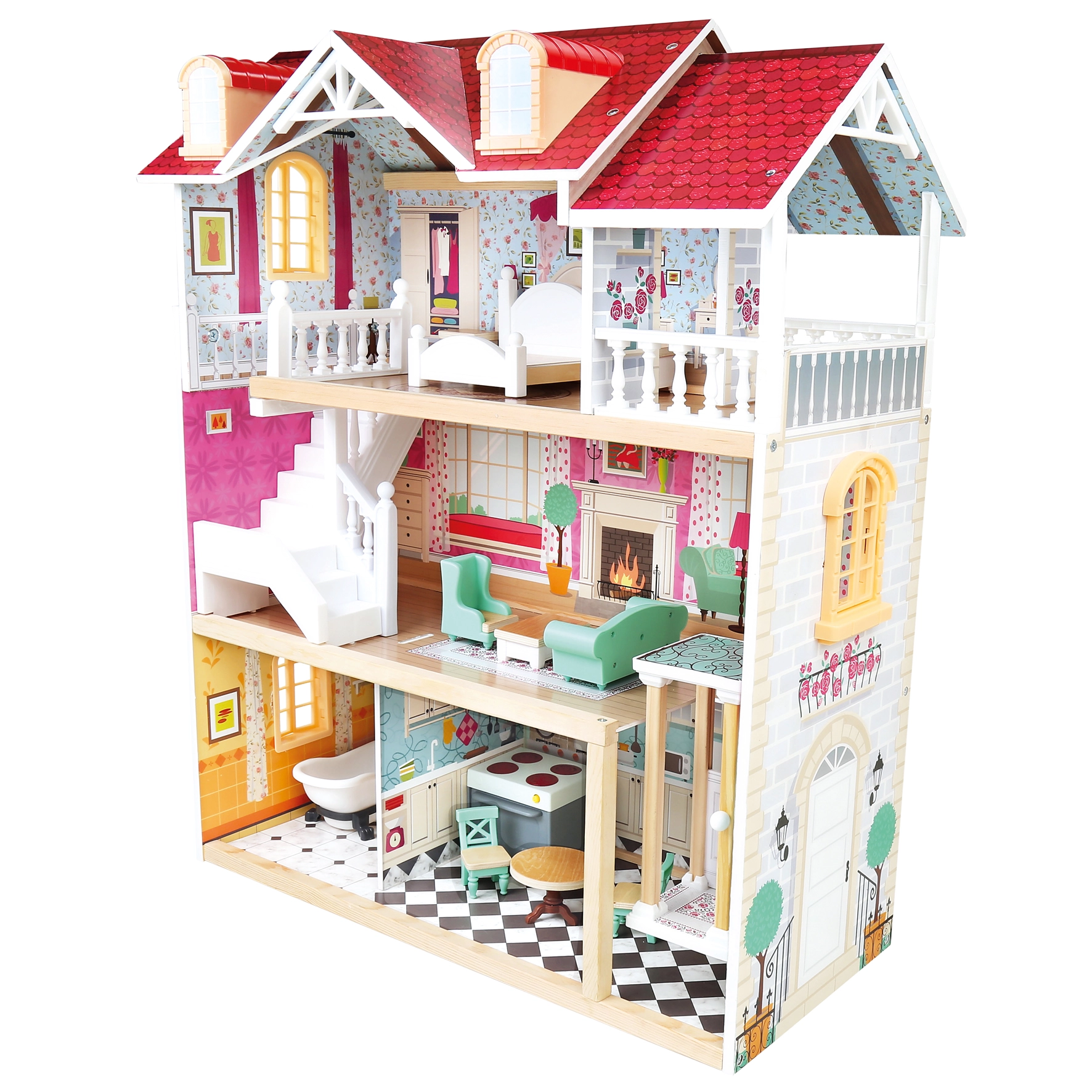 E-shop Bino Domček pre bábiky 77 x 27 x 62 cm
