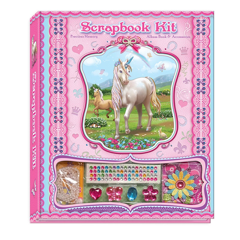 Zápisník s doplnkami - jednorožec