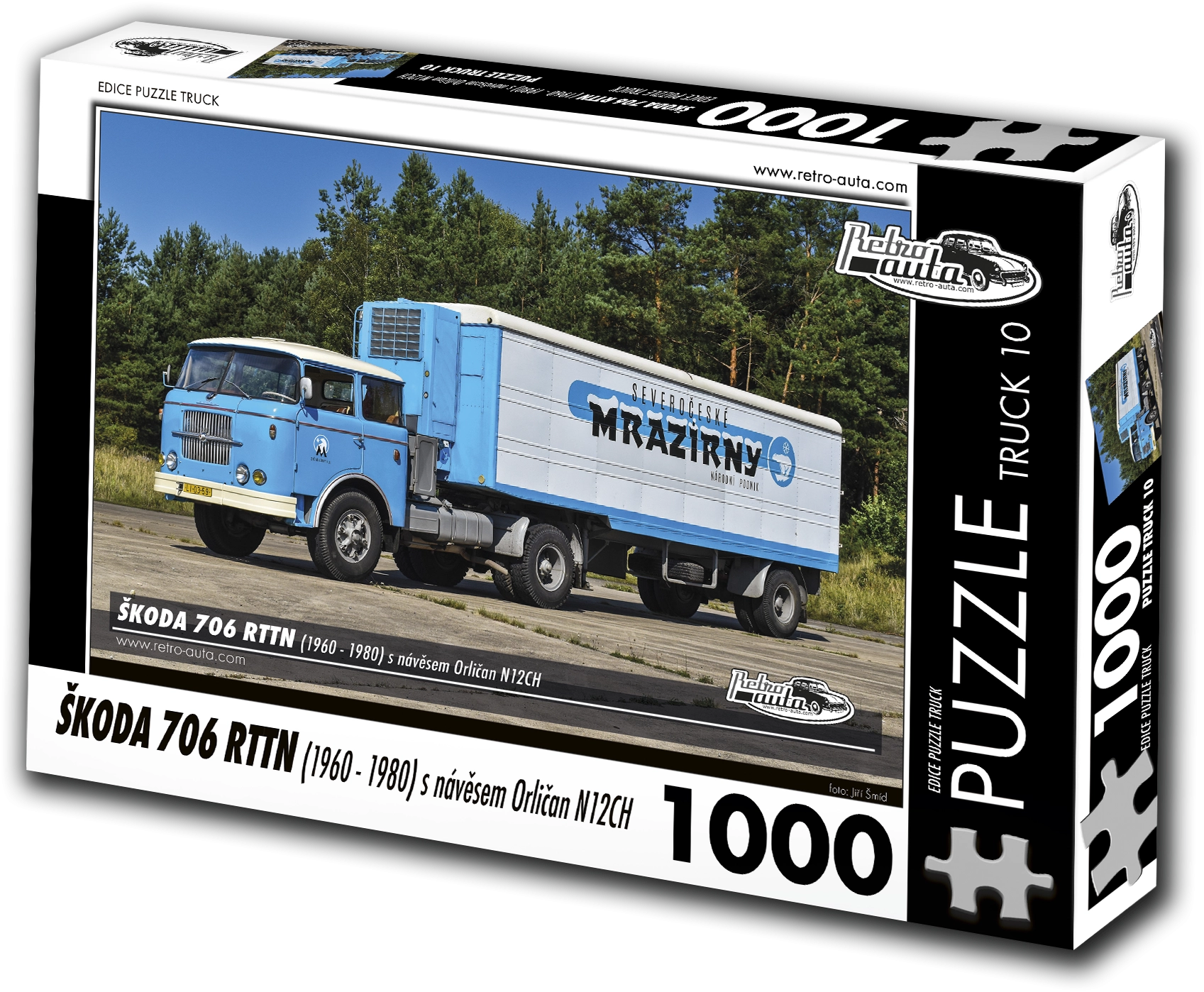 E-shop RETRO-AUTA TRUCK č.10 Škoda 706 RTTN s návesom Orličan N12CH 1960-1980 1000 dielov