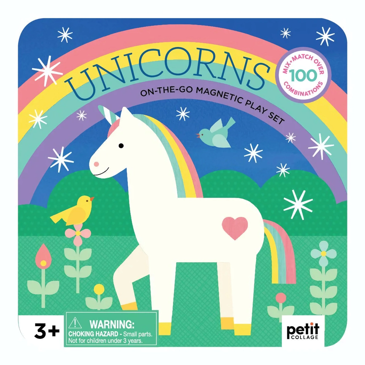 E-shop Petit Collage magnetická hracia sada jednorožcovi