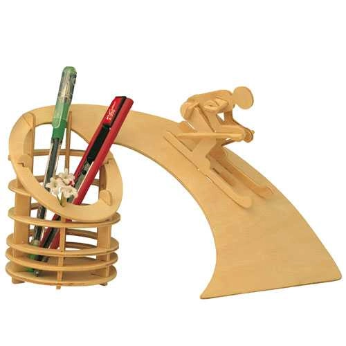 E-shop Woodcraft drevené 3D puzzle – stojan na ceruzky Zjazd