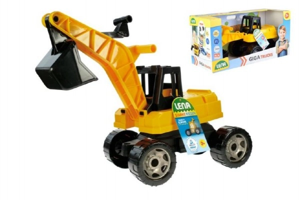 E-shop Lena Bagr žlutočerný Giga Trucks plast 70 cm