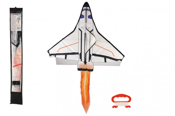E-shop Teddies Drak létající raketoplán nylon 104x80cm v látkovém sáčku 11x82x2cm