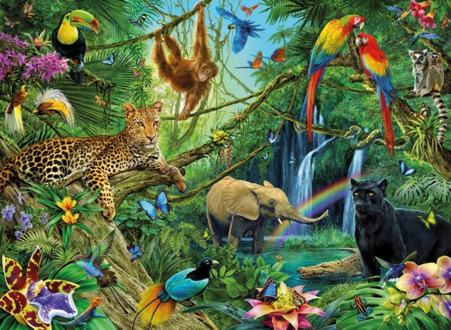 E-shop Puzzle Zvieratá v Džungli 200 dielikov od Ravensburger